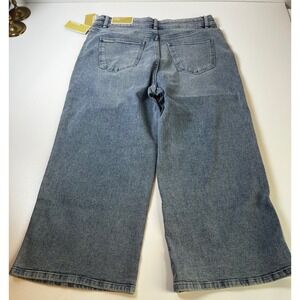 Michael Kors‎ Carmen Crop Wide Leg Jeans Super High Rise Size 12 NWT